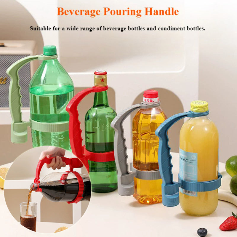 Beverage Bottle Handle Holder Adjustable Pouring Handle