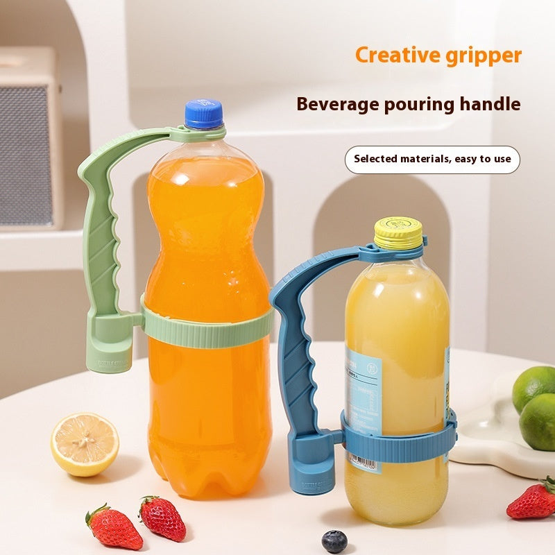 Beverage Bottle Handle Holder Adjustable Pouring Handle