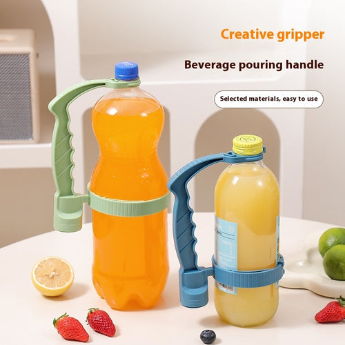 Beverage Bottle Handle Holder Adjustable Pouring Handle